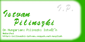 istvan pilinszki business card